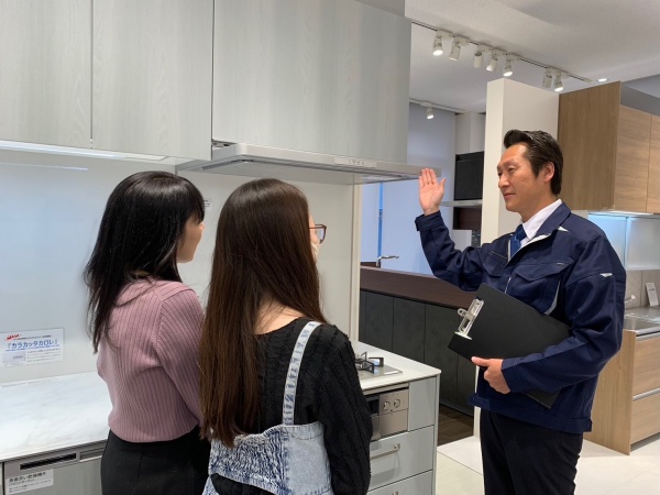 ショールームキッチンの様子