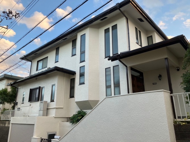 海老名市の外壁塗装リフォーム施工写真